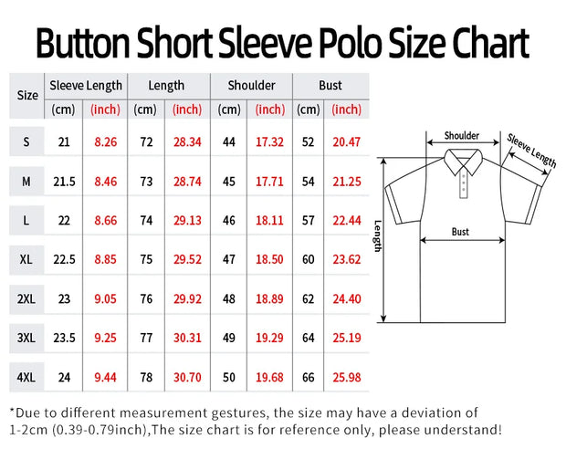 Summer Top Casual T-shirt Button Collar Super Large Casual Polo Shirt Men's New T-shirt Classic Short sleeved Polo Shirt