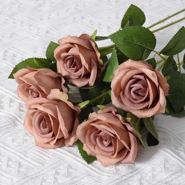 51cm Artificial Rose Flower Valentine's Day Home Wedding Decoration Simulation Flower Fake Flower Feel Flannel Rose