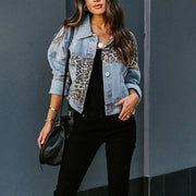 Quality Women's Denim Jackets Casual Long Sleeve Lapel Button Down for Fall Winter Slim Fit Chest Pocket Coat