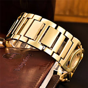 Women's Luxury Quartz Watch Original XINEW 6438 Casual Golden Bracelet Wristwatch Fashionable Feminine Relogios