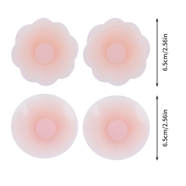 Silicone Nipple Cover Reusable Women's Bra Sticker Invisible Boob Pads Strapless Lift Up Bra Intimates