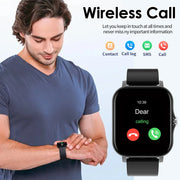 Bluetooth Smart Watch for Android with Touch Dial Sports Music Fitness Tracker Short Eye-Catching Design