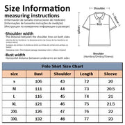 Casual Business Men's Polo Shirt Short Sleeves Summer Pattern Print Button-up Loose Fashion Tops