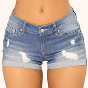 Fabulous Short Jeans Pure Colors Denim Shorts Button Simple Denim Shorts  Slim Fit