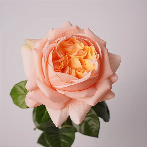 5Pcs Feel Moist Austin Latex Rose Real Touch Artificial Flowers Luxury Home Decoration Party Event Wedding Roses Floral Bouquet