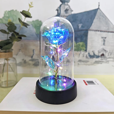 Rose Light Beautiful Realistic Looking Night Light Rose Eternal Flower Party Supplies LED Simulation Rose Flower Decorative