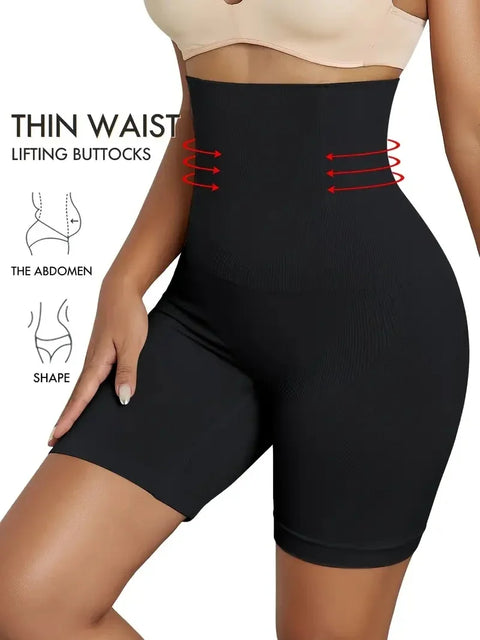 High Waist Shaping Boyshort Panties, Tummy Control Butt Lifting Slim Shorts, Women's Underwear & Shapewear